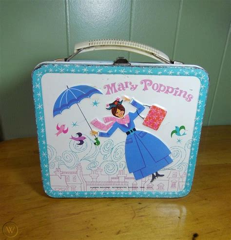 lunch box metal vintage mary poppins|Mary Poppins Metal Lunch Box .